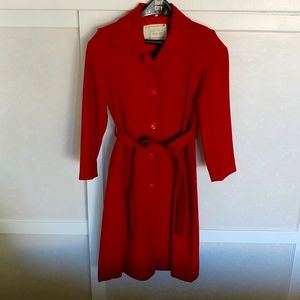 Red long coat